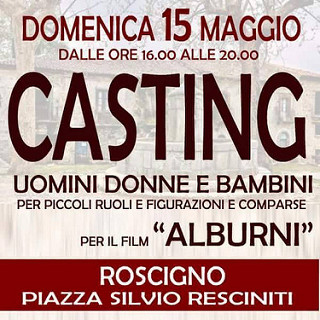 Roscigno: il 15 maggio casting in Piazza Resciniti per ruoli e comparse nel film “Alburni”