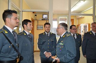 Guardia di Finanza, il Generale Piccinni in visita ai reparti del Comando Provinciale di Salerno