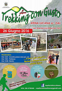 Atena Lucana: il 26 giugno la terza edizione di “Trekking con Gusto”