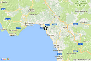 Scossa di terremoto tra Sapri e Maratea. Magnitudo 2.6