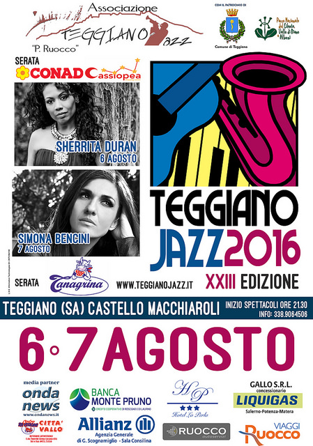 Ritorna “Teggiano Jazz”. Il 6 e 7 agosto la XXIII edizione nel Castello Macchiaroli