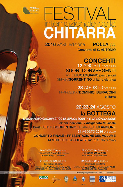 Il 12 agosto al via da Polla il Festival Internazionale della Chitarra di Lagonegro