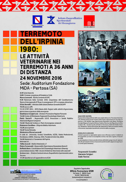 Pertosa: il 24 novembre corso di formazione sulle attività veterinarie nei terremoti